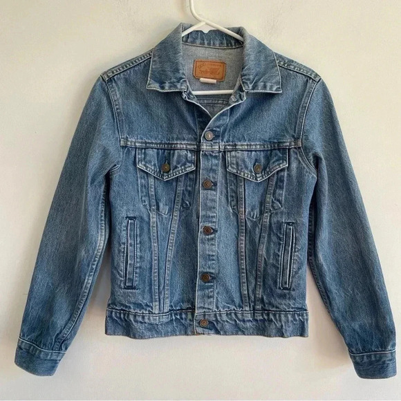 80s GAP Pioneer Jean Jacket Classic Blue Denim Button Up Unisex Quality - Picture 2 of 10